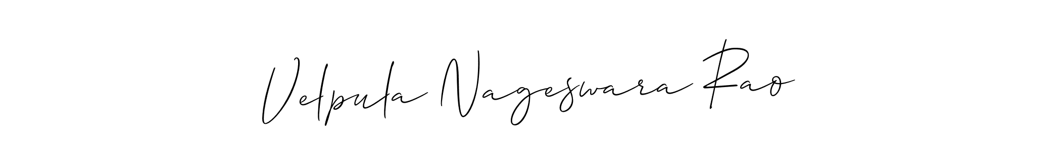 It looks lik you need a new signature style for name Velpula Nageswara Rao. Design unique handwritten (Allison_Script) signature with our free signature maker in just a few clicks. Velpula Nageswara Rao signature style 2 images and pictures png