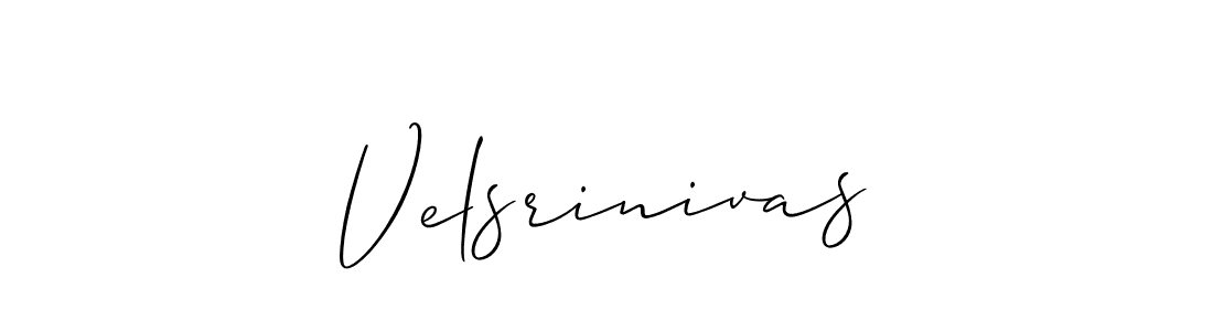 How to Draw Velsrinivas signature style? Allison_Script is a latest design signature styles for name Velsrinivas. Velsrinivas signature style 2 images and pictures png