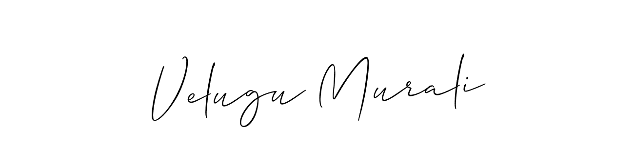Design your own signature with our free online signature maker. With this signature software, you can create a handwritten (Allison_Script) signature for name Velugu Murali. Velugu Murali signature style 2 images and pictures png