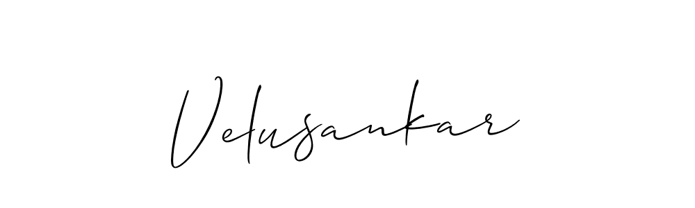 How to Draw Velusankar signature style? Allison_Script is a latest design signature styles for name Velusankar. Velusankar signature style 2 images and pictures png