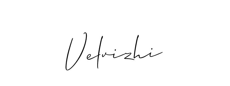 Also You can easily find your signature by using the search form. We will create Velvizhi name handwritten signature images for you free of cost using Allison_Script sign style. Velvizhi signature style 2 images and pictures png