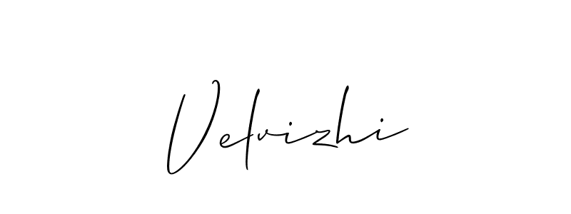 Also You can easily find your signature by using the search form. We will create Velvizhi name handwritten signature images for you free of cost using Allison_Script sign style. Velvizhi signature style 2 images and pictures png