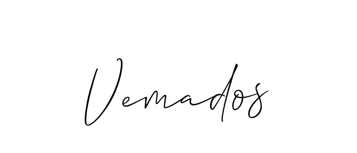 Make a short Vemados signature style. Manage your documents anywhere anytime using Allison_Script. Create and add eSignatures, submit forms, share and send files easily. Vemados signature style 2 images and pictures png