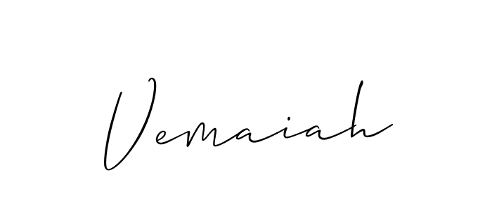 if you are searching for the best signature style for your name Vemaiah. so please give up your signature search. here we have designed multiple signature styles  using Allison_Script. Vemaiah signature style 2 images and pictures png