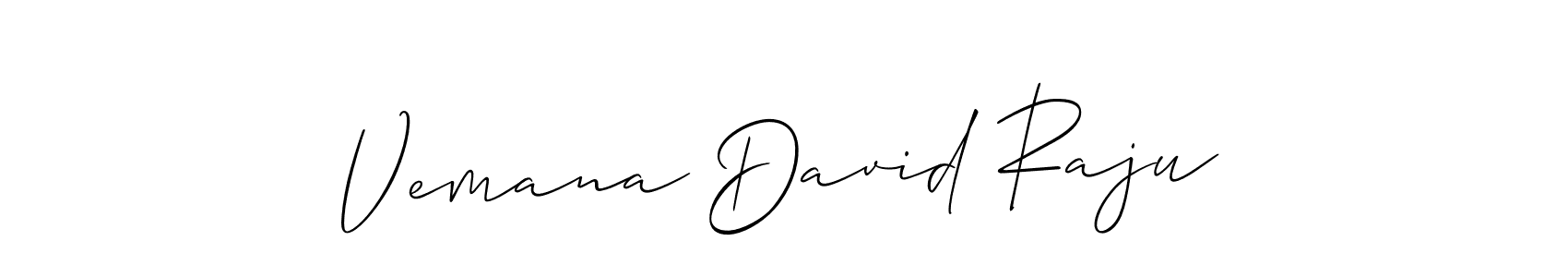 Also we have Vemana David Raju name is the best signature style. Create professional handwritten signature collection using Allison_Script autograph style. Vemana David Raju signature style 2 images and pictures png