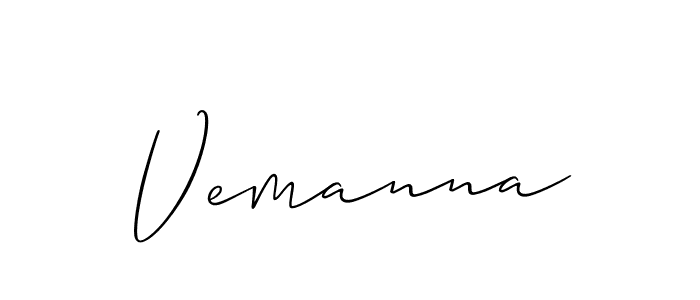 Also we have Vemanna name is the best signature style. Create professional handwritten signature collection using Allison_Script autograph style. Vemanna signature style 2 images and pictures png