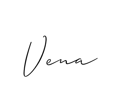 You should practise on your own different ways (Allison_Script) to write your name (Vena) in signature. don't let someone else do it for you. Vena signature style 2 images and pictures png