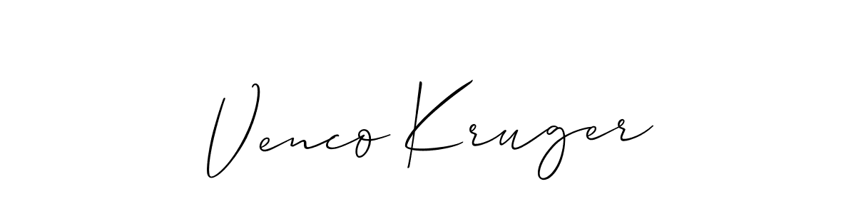 Once you've used our free online signature maker to create your best signature Allison_Script style, it's time to enjoy all of the benefits that Venco Kruger name signing documents. Venco Kruger signature style 2 images and pictures png