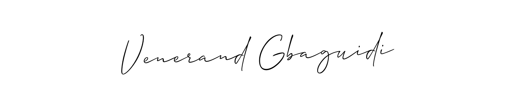 Venerand Gbaguidi stylish signature style. Best Handwritten Sign (Allison_Script) for my name. Handwritten Signature Collection Ideas for my name Venerand Gbaguidi. Venerand Gbaguidi signature style 2 images and pictures png
