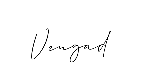 How to make Vengad name signature. Use Allison_Script style for creating short signs online. This is the latest handwritten sign. Vengad signature style 2 images and pictures png