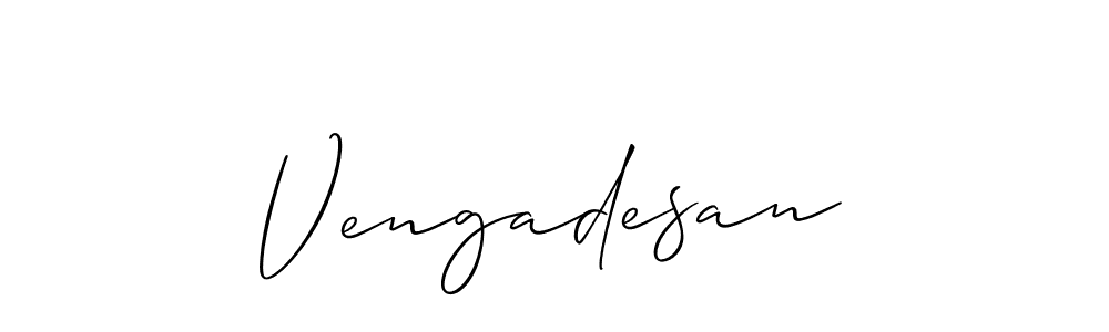 How to make Vengadesan name signature. Use Allison_Script style for creating short signs online. This is the latest handwritten sign. Vengadesan signature style 2 images and pictures png