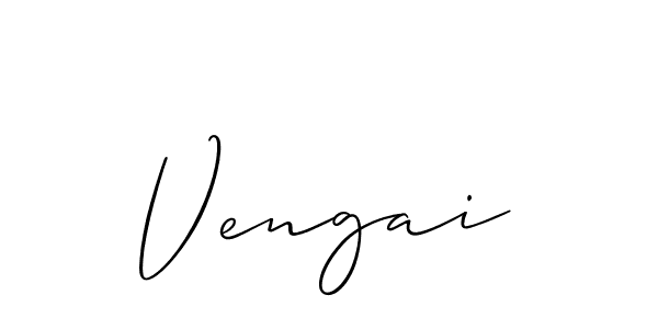 Make a beautiful signature design for name Vengai. With this signature (Allison_Script) style, you can create a handwritten signature for free. Vengai signature style 2 images and pictures png