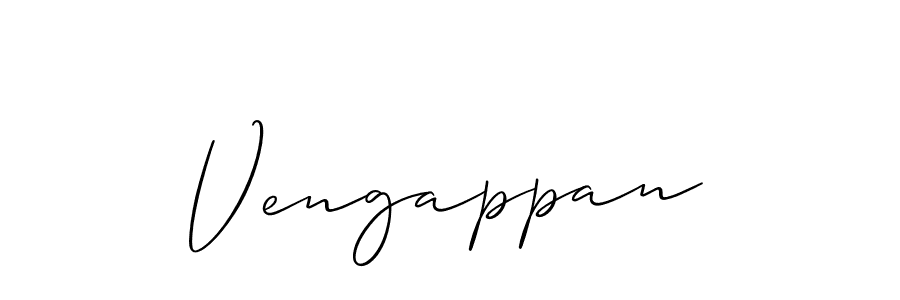 How to Draw Vengappan signature style? Allison_Script is a latest design signature styles for name Vengappan. Vengappan signature style 2 images and pictures png