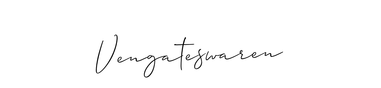 Create a beautiful signature design for name Vengateswaren. With this signature (Allison_Script) fonts, you can make a handwritten signature for free. Vengateswaren signature style 2 images and pictures png