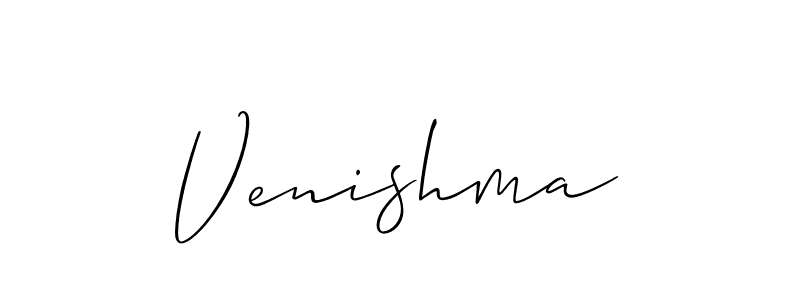 Make a beautiful signature design for name Venishma. Use this online signature maker to create a handwritten signature for free. Venishma signature style 2 images and pictures png