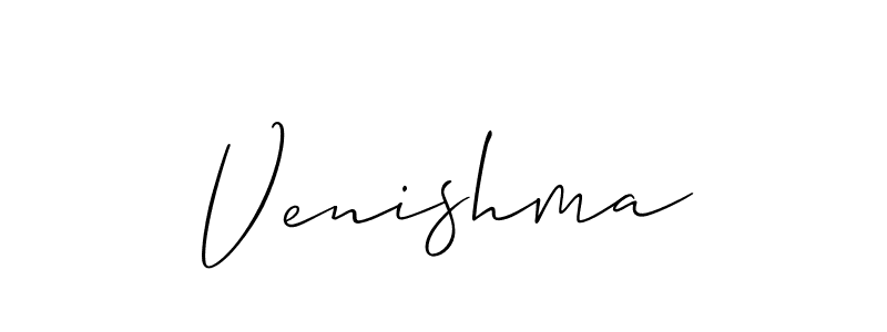 Make a beautiful signature design for name Venishma. Use this online signature maker to create a handwritten signature for free. Venishma signature style 2 images and pictures png