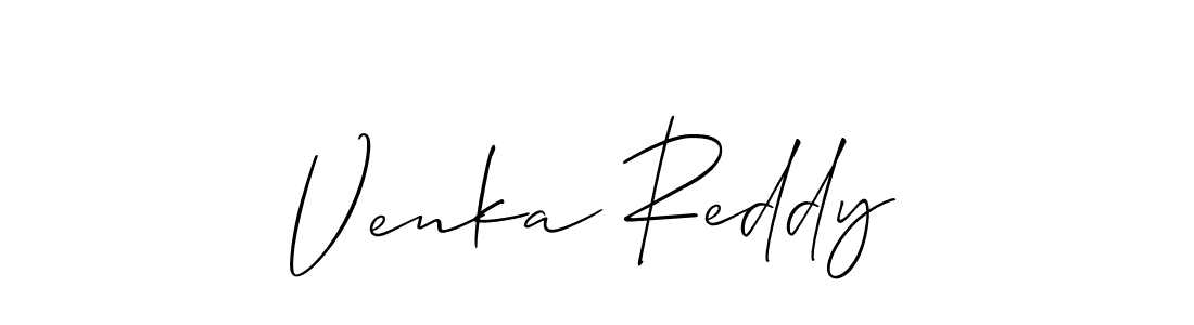 The best way (Allison_Script) to make a short signature is to pick only two or three words in your name. The name Venka Reddy include a total of six letters. For converting this name. Venka Reddy signature style 2 images and pictures png