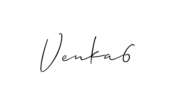 Create a beautiful signature design for name Venka6. With this signature (Allison_Script) fonts, you can make a handwritten signature for free. Venka6 signature style 2 images and pictures png