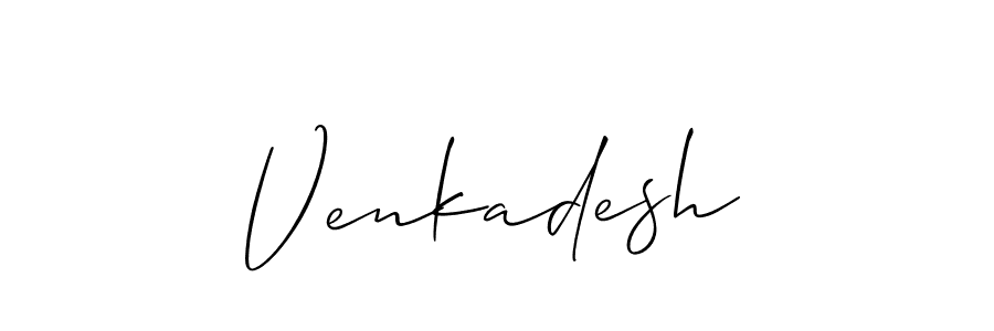 Use a signature maker to create a handwritten signature online. With this signature software, you can design (Allison_Script) your own signature for name Venkadesh. Venkadesh signature style 2 images and pictures png