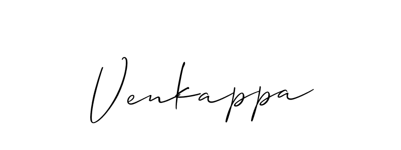 Use a signature maker to create a handwritten signature online. With this signature software, you can design (Allison_Script) your own signature for name Venkappa. Venkappa signature style 2 images and pictures png