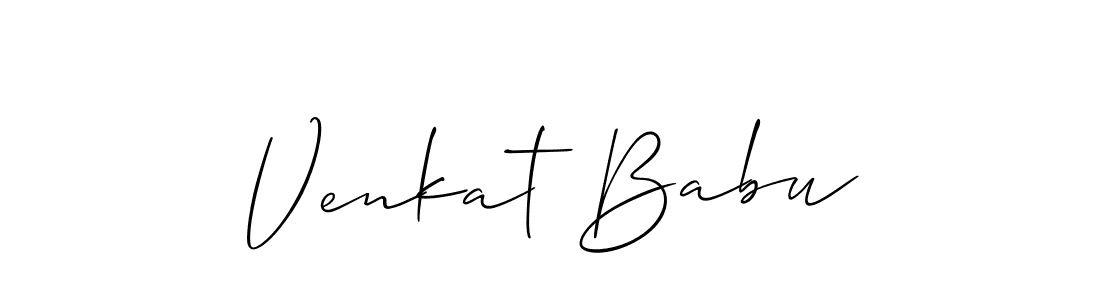 Design your own signature with our free online signature maker. With this signature software, you can create a handwritten (Allison_Script) signature for name Venkat Babu. Venkat Babu signature style 2 images and pictures png