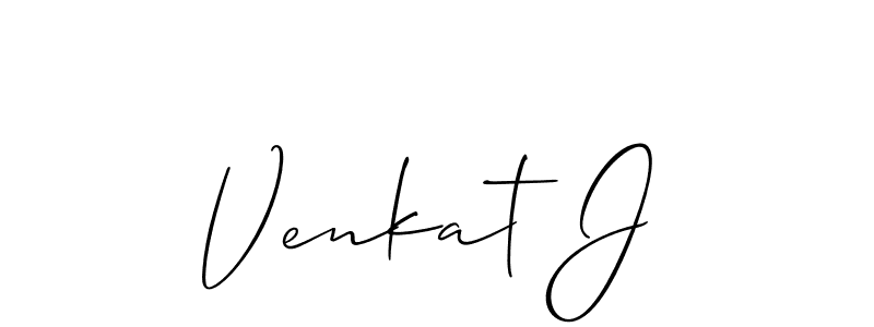 This is the best signature style for the Venkat J name. Also you like these signature font (Allison_Script). Mix name signature. Venkat J signature style 2 images and pictures png