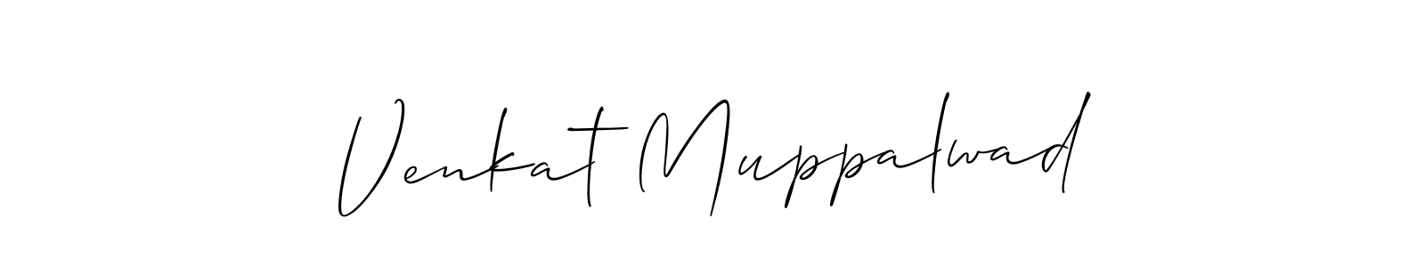 Venkat Muppalwad stylish signature style. Best Handwritten Sign (Allison_Script) for my name. Handwritten Signature Collection Ideas for my name Venkat Muppalwad. Venkat Muppalwad signature style 2 images and pictures png