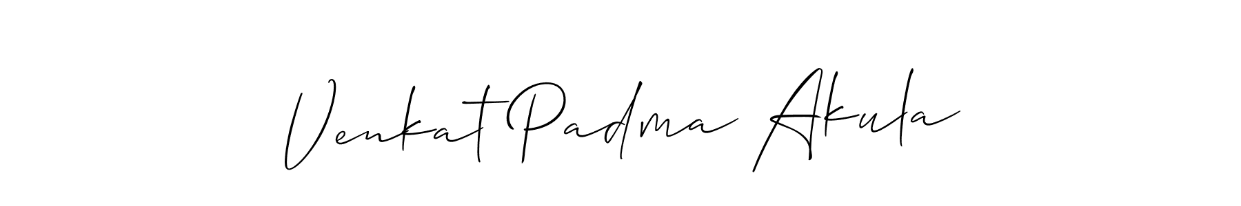 How to Draw Venkat Padma Akula signature style? Allison_Script is a latest design signature styles for name Venkat Padma Akula. Venkat Padma Akula signature style 2 images and pictures png