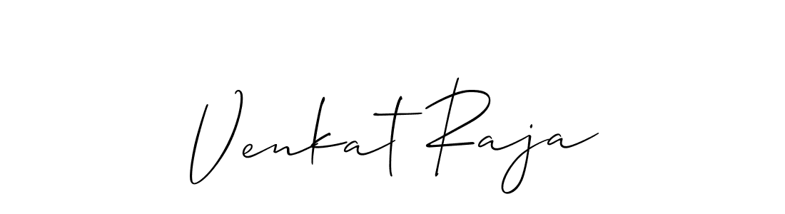 Use a signature maker to create a handwritten signature online. With this signature software, you can design (Allison_Script) your own signature for name Venkat Raja. Venkat Raja signature style 2 images and pictures png