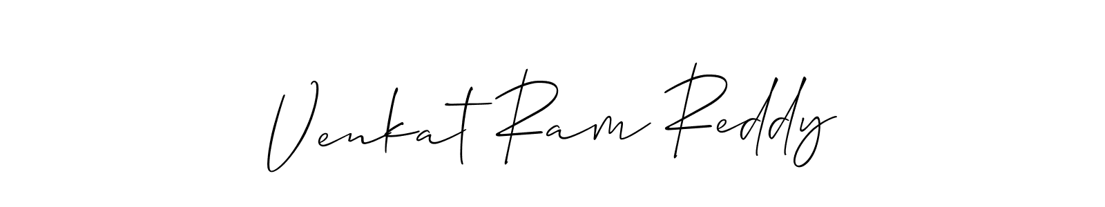Design your own signature with our free online signature maker. With this signature software, you can create a handwritten (Allison_Script) signature for name Venkat Ram Reddy. Venkat Ram Reddy signature style 2 images and pictures png