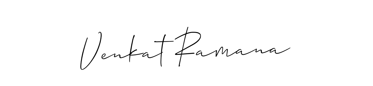 Venkat Ramana stylish signature style. Best Handwritten Sign (Allison_Script) for my name. Handwritten Signature Collection Ideas for my name Venkat Ramana. Venkat Ramana signature style 2 images and pictures png