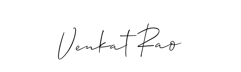 Create a beautiful signature design for name Venkat Rao. With this signature (Allison_Script) fonts, you can make a handwritten signature for free. Venkat Rao signature style 2 images and pictures png