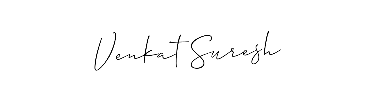 Also we have Venkat Suresh name is the best signature style. Create professional handwritten signature collection using Allison_Script autograph style. Venkat Suresh signature style 2 images and pictures png