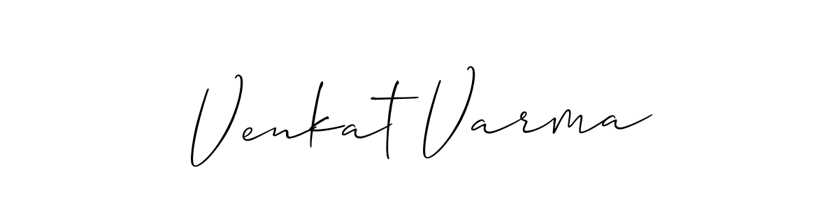 Also we have Venkat Varma name is the best signature style. Create professional handwritten signature collection using Allison_Script autograph style. Venkat Varma signature style 2 images and pictures png