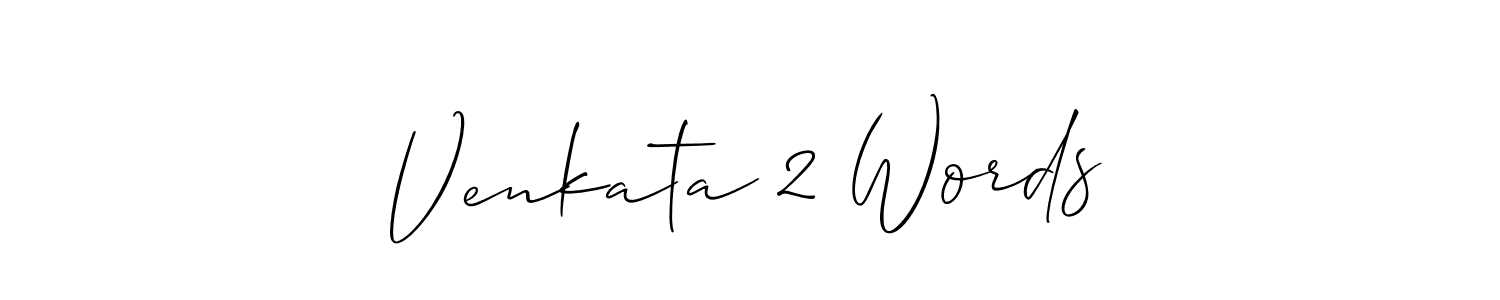 You should practise on your own different ways (Allison_Script) to write your name (Venkata 2 Words) in signature. don't let someone else do it for you. Venkata 2 Words signature style 2 images and pictures png
