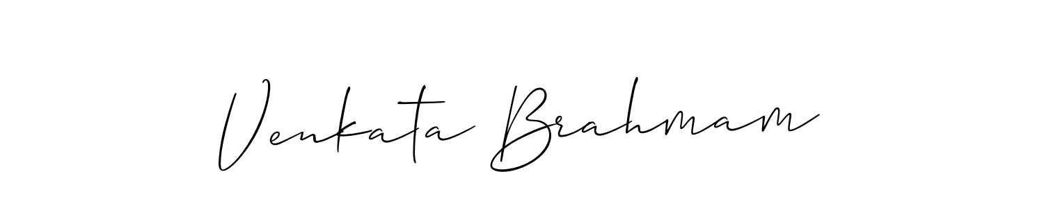 You should practise on your own different ways (Allison_Script) to write your name (Venkata Brahmam) in signature. don't let someone else do it for you. Venkata Brahmam signature style 2 images and pictures png