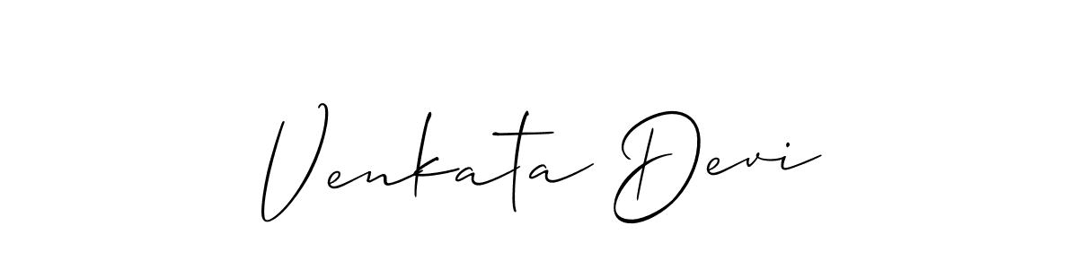 How to make Venkata Devi signature? Allison_Script is a professional autograph style. Create handwritten signature for Venkata Devi name. Venkata Devi signature style 2 images and pictures png