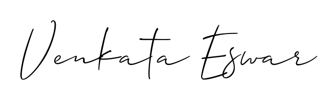 Personalize your online presence with Venkata Eswar signature rendered in elegant Allison_Script font. Great for website footers and blogs. Venkata Eswar signature style 2 images and pictures png