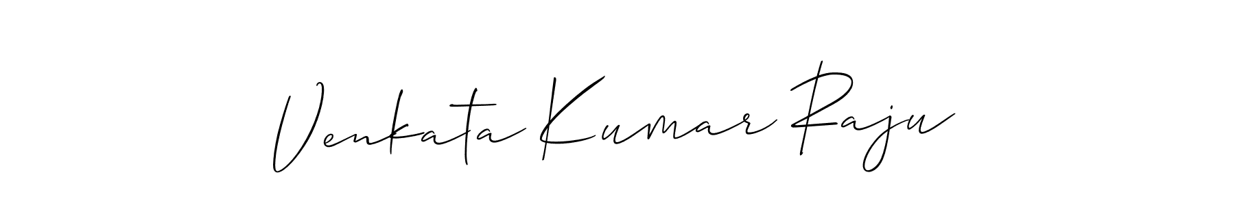 How to make Venkata Kumar Raju name signature. Use Allison_Script style for creating short signs online. This is the latest handwritten sign. Venkata Kumar Raju signature style 2 images and pictures png