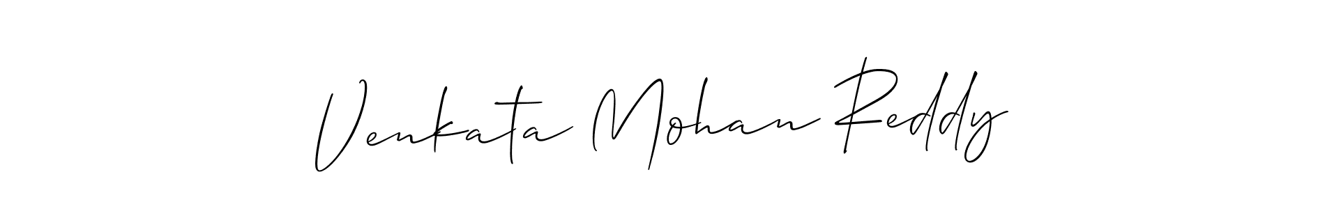 Design your own signature with our free online signature maker. With this signature software, you can create a handwritten (Allison_Script) signature for name Venkata Mohan Reddy. Venkata Mohan Reddy signature style 2 images and pictures png