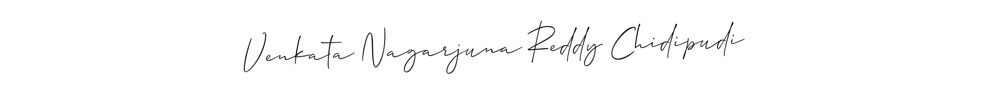 Also we have Venkata Nagarjuna Reddy Chidipudi name is the best signature style. Create professional handwritten signature collection using Allison_Script autograph style. Venkata Nagarjuna Reddy Chidipudi signature style 2 images and pictures png