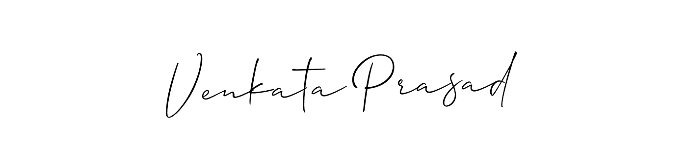 It looks lik you need a new signature style for name Venkata Prasad. Design unique handwritten (Allison_Script) signature with our free signature maker in just a few clicks. Venkata Prasad signature style 2 images and pictures png