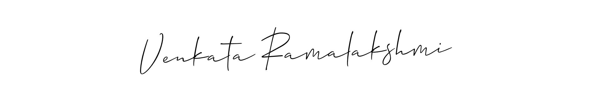 Also we have Venkata Ramalakshmi name is the best signature style. Create professional handwritten signature collection using Allison_Script autograph style. Venkata Ramalakshmi signature style 2 images and pictures png