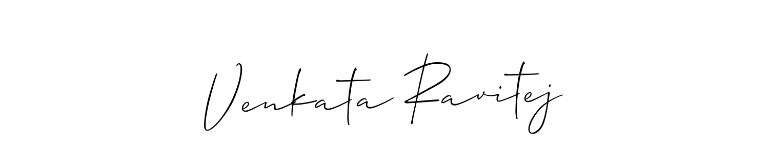 Make a short Venkata Ravitej signature style. Manage your documents anywhere anytime using Allison_Script. Create and add eSignatures, submit forms, share and send files easily. Venkata Ravitej signature style 2 images and pictures png