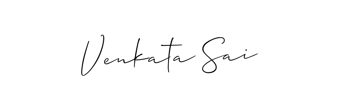 This is the best signature style for the Venkata Sai name. Also you like these signature font (Allison_Script). Mix name signature. Venkata Sai signature style 2 images and pictures png