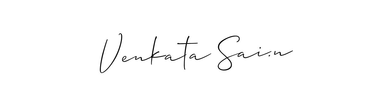 Design your own signature with our free online signature maker. With this signature software, you can create a handwritten (Allison_Script) signature for name Venkata Sai.n. Venkata Sai.n signature style 2 images and pictures png