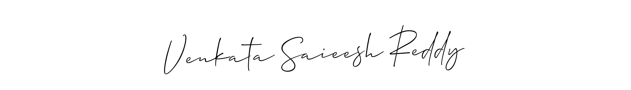 The best way (Allison_Script) to make a short signature is to pick only two or three words in your name. The name Venkata Saieesh Reddy include a total of six letters. For converting this name. Venkata Saieesh Reddy signature style 2 images and pictures png