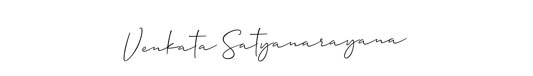 Venkata Satyanarayana stylish signature style. Best Handwritten Sign (Allison_Script) for my name. Handwritten Signature Collection Ideas for my name Venkata Satyanarayana. Venkata Satyanarayana signature style 2 images and pictures png