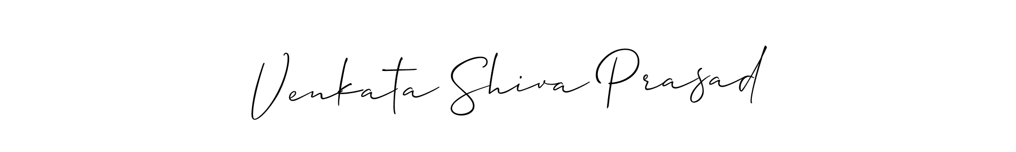 Allison_Script is a professional signature style that is perfect for those who want to add a touch of class to their signature. It is also a great choice for those who want to make their signature more unique. Get Venkata Shiva Prasad name to fancy signature for free. Venkata Shiva Prasad signature style 2 images and pictures png
