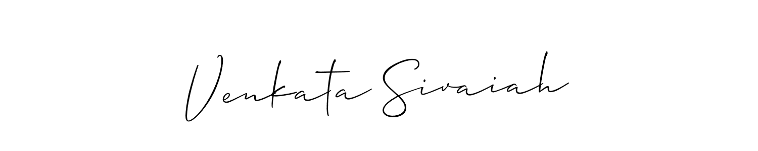 Venkata Sivaiah stylish signature style. Best Handwritten Sign (Allison_Script) for my name. Handwritten Signature Collection Ideas for my name Venkata Sivaiah. Venkata Sivaiah signature style 2 images and pictures png